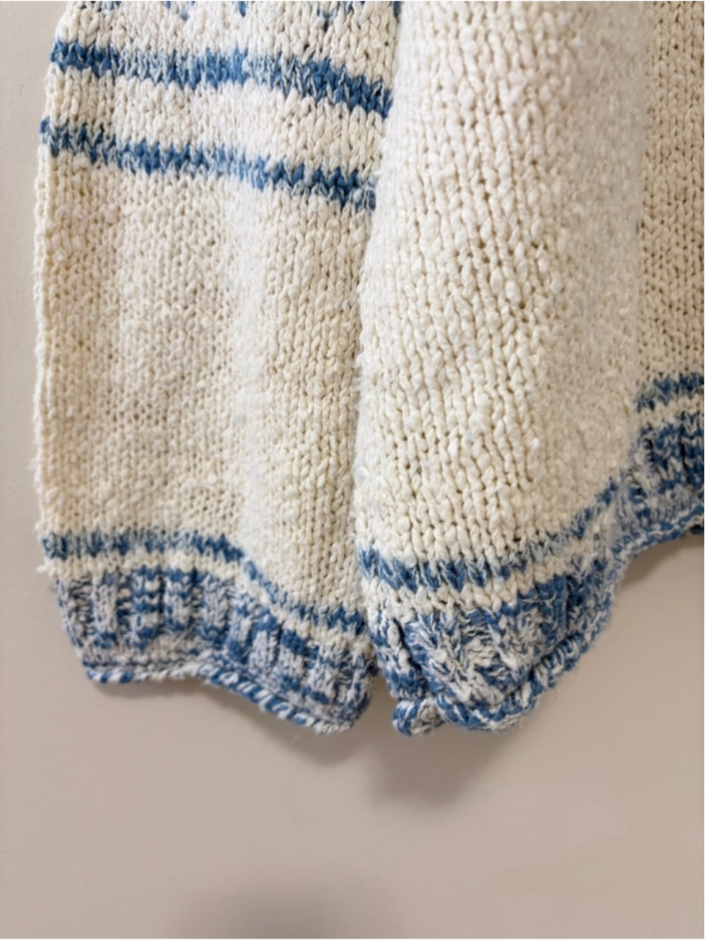 FREE PEOPLE - DANI PATTERN SWEATER IN CLOUD COMBO Size M - Picture 7 of 13